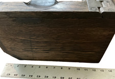 **ALL COLLECTORS**PIECE OF HISTORY WWI AMMO BOX,BRASS BURNS,WOOD,DOVETAIL picture
