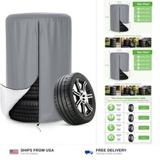 Tire Cover, Heavy Duty Waterproof and Dustproof Tire Storage Bag for Jeep Tra... picture