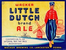 Wacker Little Dutch Brand Ale Label 9