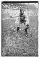 Photo:John Peters Cleveland AL 1918 Baseball Player in Uniform Fielding picture