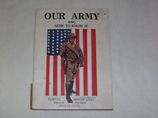 VINTAGE  1917  WWI  OUR ARMY  OUR NAVY & HOW TO KNOW IT MANY ILLUSTRATIONS BOOK picture
