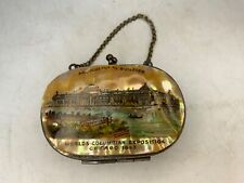 Antique 1893 Mother of Pearl Worlds Columbia Exposition Chicago Purse Agricultur picture