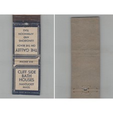 Matchbook Cover The Galley on the Beach / Cliff Side Bath Houses Nantucket MA picture