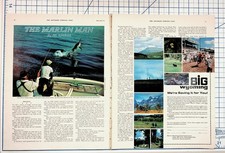 1973 Saturday Evening Post Magazine Pages Marlin Man Wyoming Hilton Ads picture