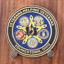 DAV Chapter 2 Youngstown Ohio Veterans Helping Veterans Challenge Coin  W#20 picture