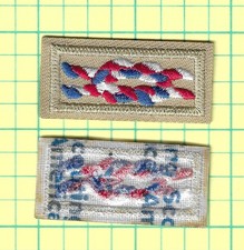 BSA EAGLE SCOUT AWARD SQUARE KNOT PATCH CURRENT LT BROWN NEW SCOUT AMERICA BACK picture