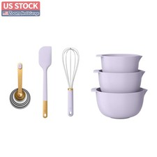 US Stock Beautiful Drew Barrymore 14 Piece Mix and Measure Set Lavender picture