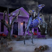 8.5 FT Grave & Bones Giant-Sized Animated LED Knight Frostbane SAMEDAYSHIP picture