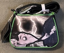 Loungefly Disney Frankenweenie Sparky & Persephone GITD Crossbody Bag NWT picture
