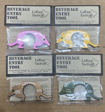 Lot of 4 LaRue Tactical Beverage Armadillo Bottle Opener Set 2011 2012 2014 +1 picture