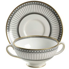 Wedgwood Colonnade Black Cream Soup & Saucer 5968891 picture