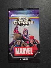 Topps Topps Chrome 2026 Marvel Trading Card Pack - 4 Cards (1 Pack) picture
