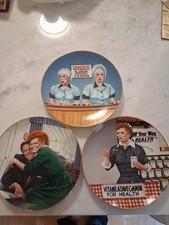3 I Love Lucy Collector Plates 1989 Hamilton Collector Plates picture