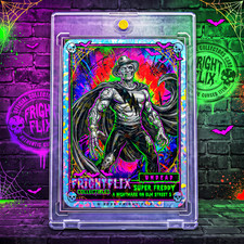 Fright Flix - Super Freddy *UNDEAD* Holo Trading Card Fan Made *MINT* Signed picture