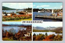 Lake Windermere, England, Lake and Shoreline, Antique, Vintage c1966 Postcard picture