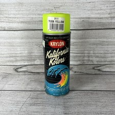 Vintage KRYLON KALIFORNIA KOLORS 3111 YUBA YELLOW SPRAY PAINT CANS Collector picture