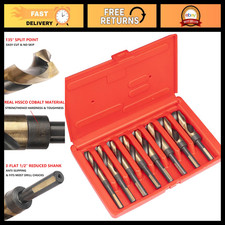 8PCS Cobalt Drill Bits Set HSSCO M35 S&D Twist Drill Bits for Stainless Steel 1/ picture