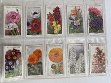 WD HO Wills 1939 Cigarette Cards Garden Flowers Series 1 Full Set of 50 picture
