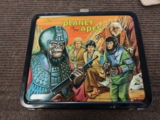 NobleSpirit Vintage 1974 Planet of the Apes Embossed Metal Lunchbox Aladdin picture