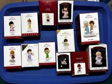 💥 Hallmark Keepsake Mary’s Angels Ornament Lot of 11, Light & Sound & Repaint.  picture