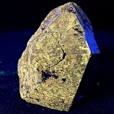 Giant Bright Yellow Fluorescent Zircon Crystal: Kasungu District, Malawi- Rare picture