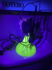 Uranium Glass Vidrio / Desk Fan Slag Glass picture