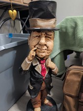 Vintage  W. C. Fields Chalkware Statue. 1964 20+ inches picture