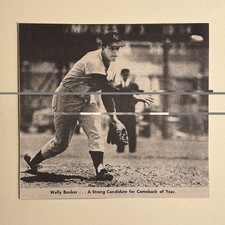 Wally Bunker Kansas City Royals 1969 Sporting News Baseball 5X6 Panel picture