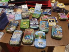 Pokemon Mini Tin Bundle 51x Cards & Guaranteed Reverse Holo, Holo Rares And V/EX picture