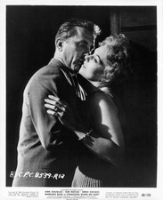 Kirk Douglas Kim Novak embrace a scene from film Strangers When We- Old Photo picture