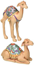 Jim Shore Heartwood Creek Mini Stone Resin Camel Figurines Set of Two,4.25