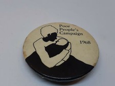  1968 Poor People's Campaign Pinback Button Civil Rights MLK  1960s picture