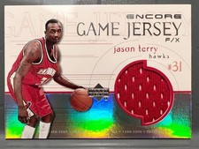 SSSP RC Jersey 99 Upper Deck Encore Game Jersey Jason Terry Rookie NBA Panini Ba picture
