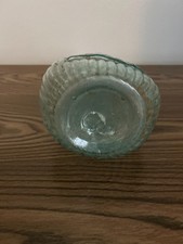 Antique JENNY LIND Calabash Flask GI-103 Aqua Glass Whitney Factory Open Pontil picture