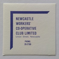 Newcastle Workers' Co-Operative Club Limited Union St 262700 Coaster (B328-11) picture
