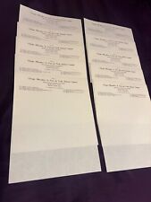 Letterhead 10 Sheets Of ACCOUNTING FIRM 1960s Vintage Stationery Unused Lot picture