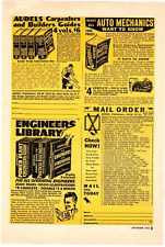 1952 Print Ad  Audel Publishers Carpenters & Builders Guides Auto Mechanics picture