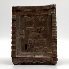 Rival Bank Cast Iron Kenton Bank 1880-1930's Missing Key picture
