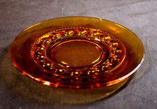 Vintage Amber Glass 8.25