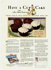 1929 Hostess Cakes Vintage Print Ad Have A Cupcake Says Alice Adams Proctor picture