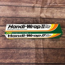 Vintage 1982 Dow Handi-Wrap II Cling Plus 200 SQ FT Sealed Plastic Film Prop picture