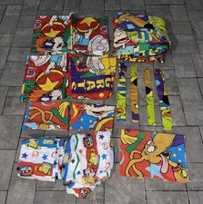 Vintage Rugrats Bed Room Set Curtains Sheets Duvet Made U.S.A Nickelodeon 1997 picture