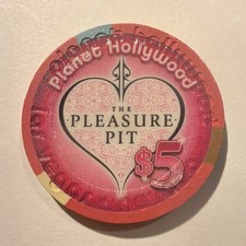 Planet Hollywood The Pleasure Pit $5 Casino Chip Las Vegas Collectible picture