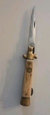 Vtg. Kissing Crane KC-46 Manual Stiletto Knife Stag Handle Germany Free Shp picture