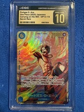 CGC 10 Pristine Portgas D. Ace OP13-119 Japanese One Piece Carrying on His Will picture