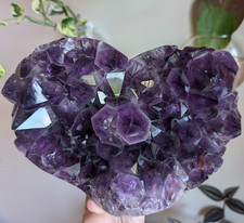 Amethyst Heart Geode Crystal Gemstone Large Big Huge picture