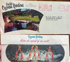 Vintage 1965 Winter Haven Florida Cypress Gardens Advertising Envelope picture
