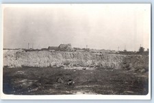 c1910's Stone Quarry Mine # 2 Railroad Scene RPPC Photo Posted Antique Postcard picture