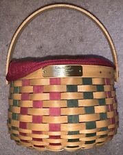 Longaberger Christmas Collection 2003 Caroling Basket Liner Protector Signed picture