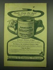 1902 Armour's Extract of Beef Ad - Made from the best that is raised picture